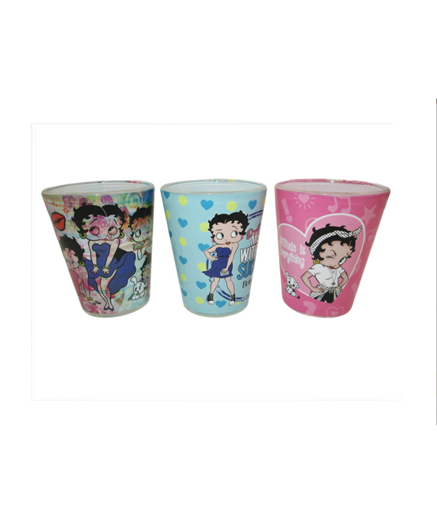 Shottilasit Betty Boop 3kpl/setti