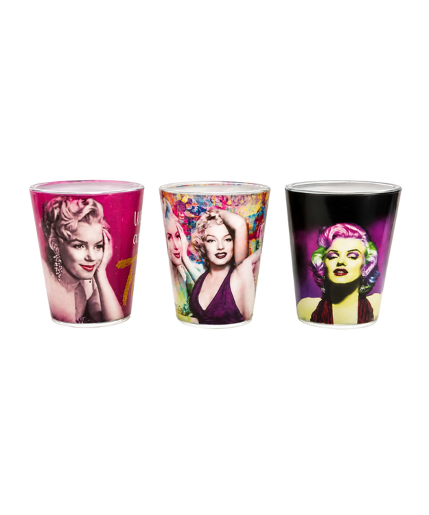 Shottilasit Marilyn Monroe 3 kpl/setti