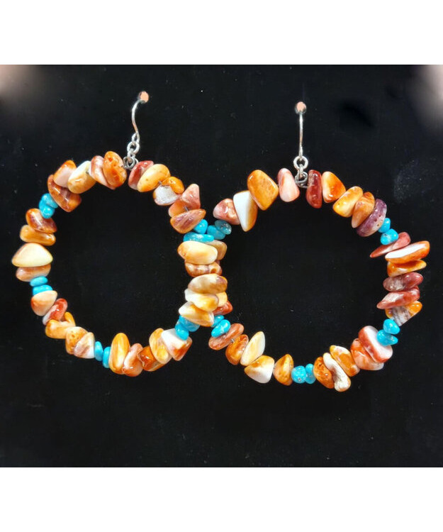 Sleeping Beauty Turquoise / Spiny Oyster -korvakorut