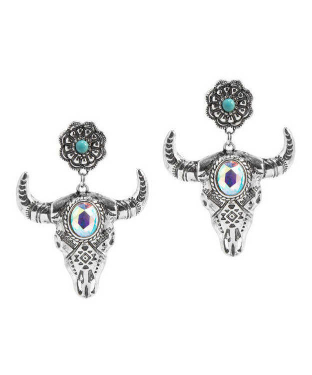 Sonnin kallo timantilla korvakorut