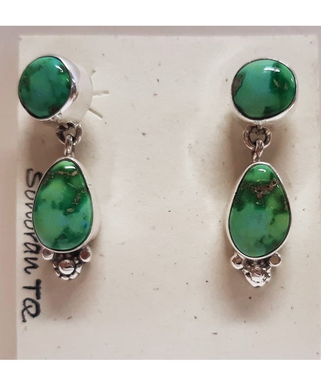 Sonoran Turkoosi kivi- Nappikorvakorut