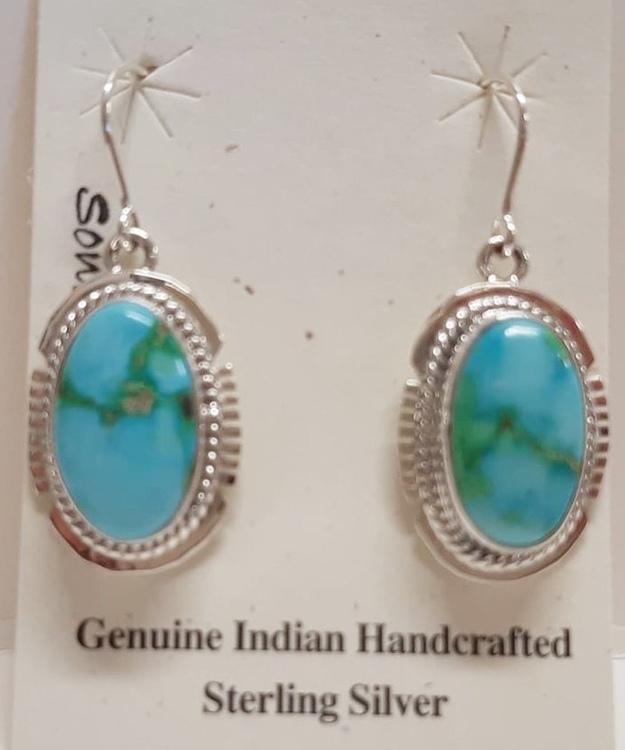 Sonoran Turkoosi kivi- Riipuskorvakorut 