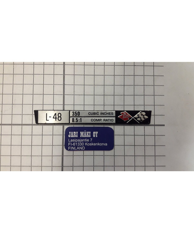 Spesifikaatio levy Chevrolet Corvette C3