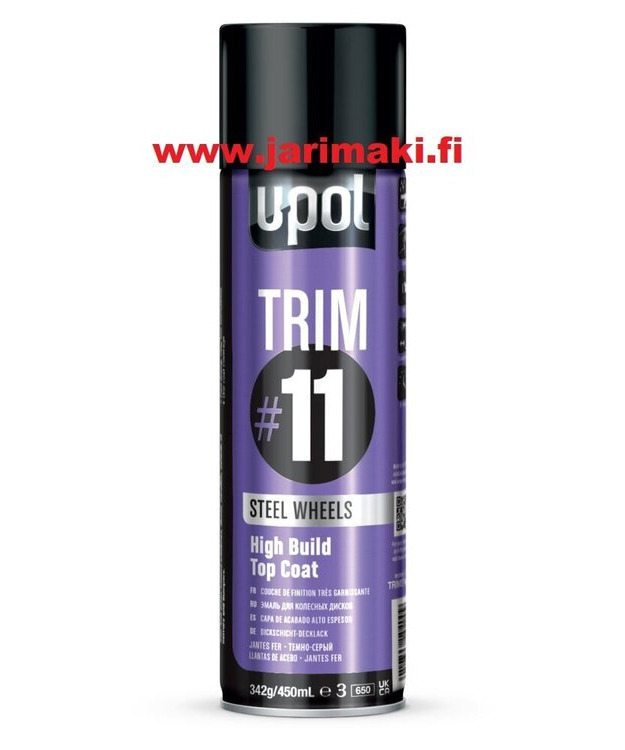 Spraymaali Upol Trim #11 teräsvanne (GUN METAL) 450ml/320g 