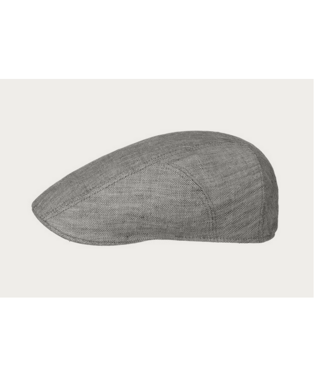Stetson Flat Cap Ivy Linen - Harmaa