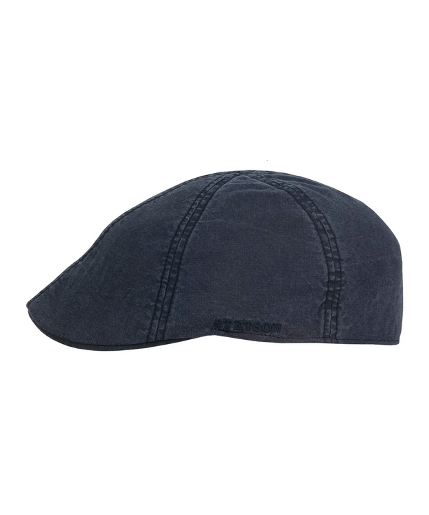 Stetson Flat Cap Texas Cotton - Navy