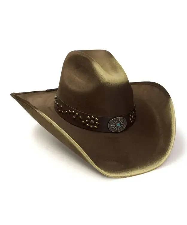 Suede Finish Sunburst, ruskea -westernhattu