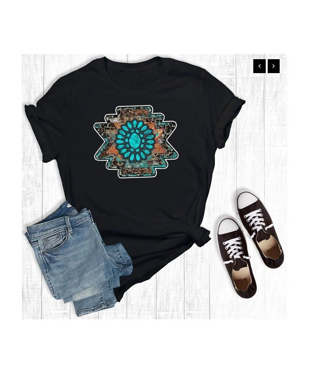 T-paita Aztec Turq Gem