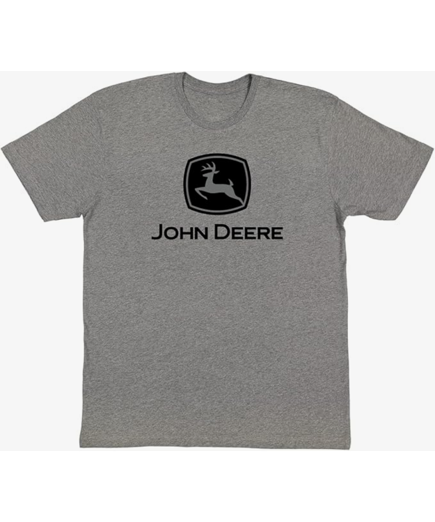 T-paita John Deere logolla, harmaa
