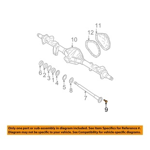 Taka-akselin pultti GM 10.5"