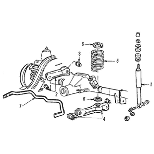 Taka alatukivarren pusla Ford 1984-2004