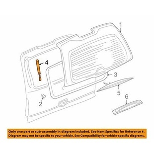Takalasin kaasujousi vasen Cadillac Escalade 2006