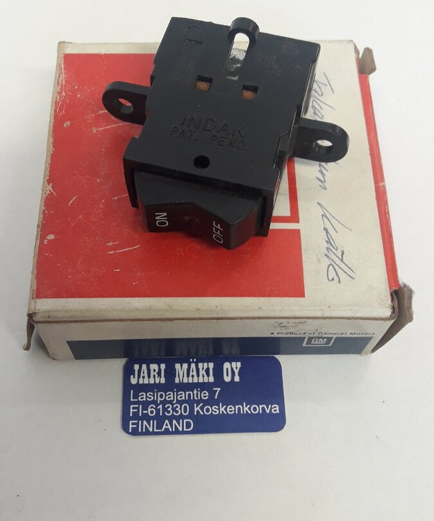 Takalasin lämmityksen kytkin GM 1977-1981