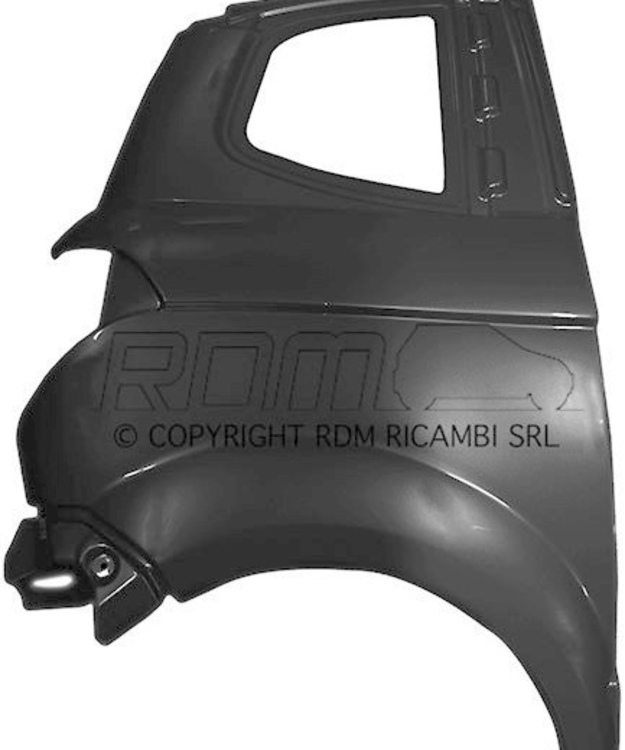 Takalokasuoja oikea Aixam Impulsion City/GTO/S8 2010-2014