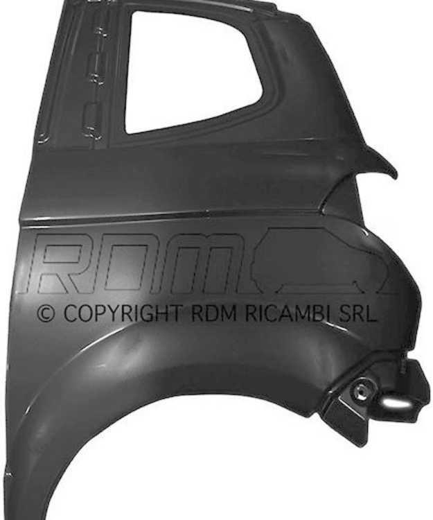 Takalokasuoja vasen Aixam Impulsion 2010-2013 City/GTO/S8