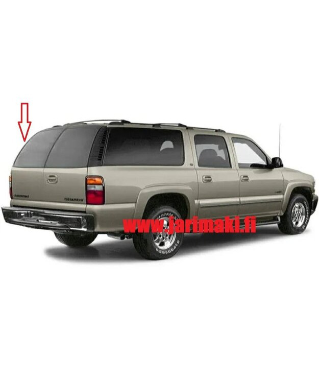 Takaoven lasi käytetty Chevrolet Suburban 2000-2004