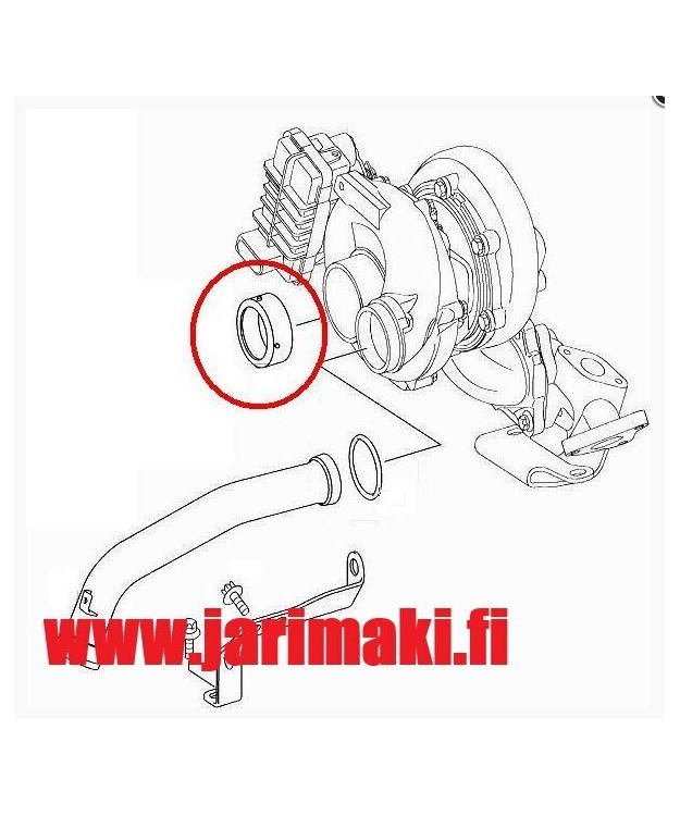Turbon imuputken tiiviste Jeep Grand Cherokee 3.0TD 2007-2009