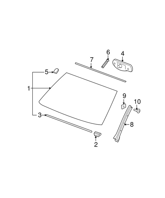 Tuulilasi ilman sadetunnistinta GM Trukit 2007-2013