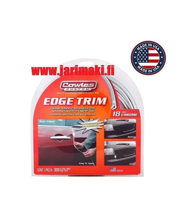 U-lista/reunasuoja kromi Cowles Custom Chrome 5.49m rulla