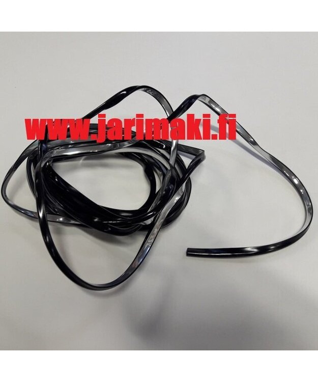 U-reunasuoja musta/kromi metri tavara 