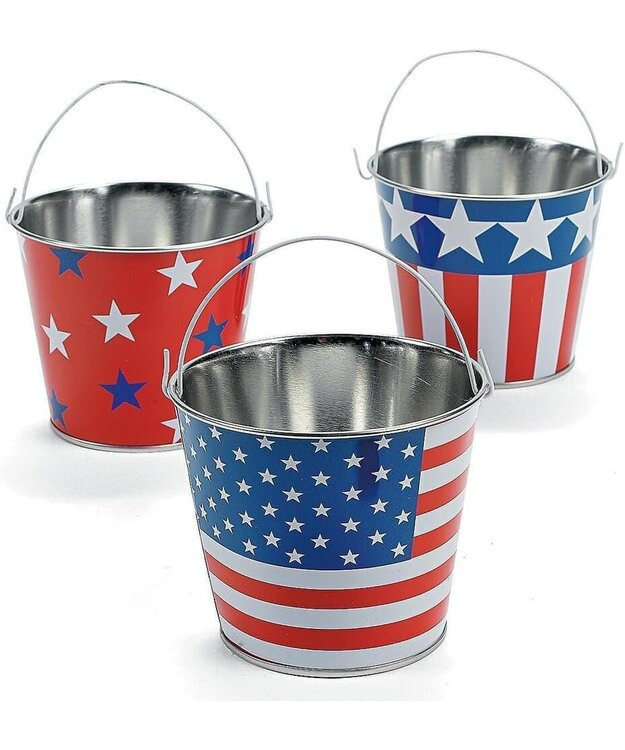 USA-lippu mini ämpäri