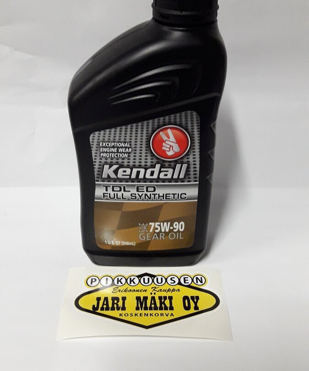 Vaihteisto-/tasauspyörästö öljy Kendall TDL ED 75-W90 quart (946ml)