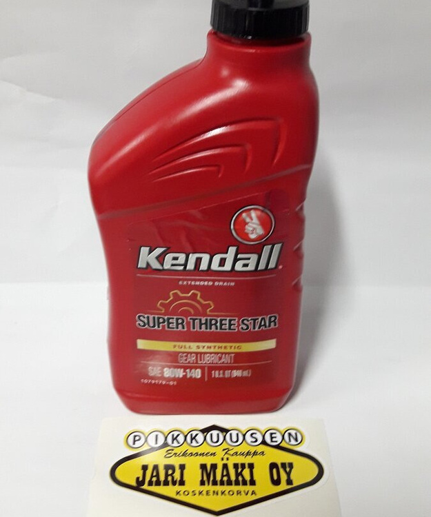 Vaihteisto/tasauspyörästö öljy Kendall Super Three Star 80W-85W-140 quart (946ml)