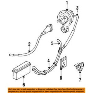 Vakionopeus säätimen alipaine moottori Mopar 1997-2009