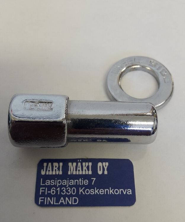 Alumiinivanne holkkimutteri kromattu 7/16-20 Cragar SST Mag avonainen 