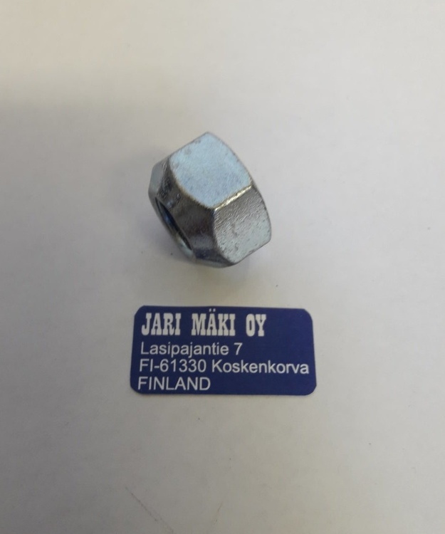 Vannemutteri sinkitty 9/16"-18 avainväli 1"