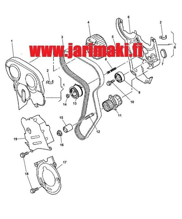 Vesipumppu Chrysler Sebring 2.0CRD 2007-2010