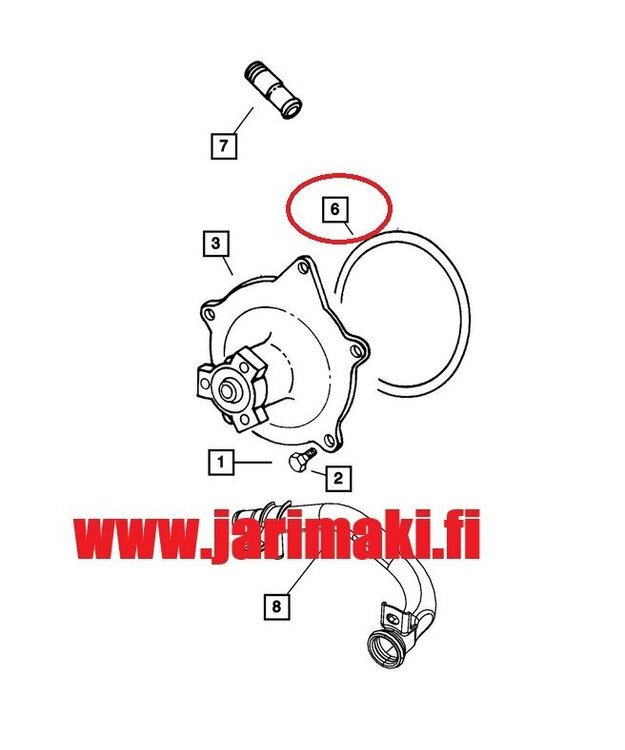 Vesipumpuntiiviste Chrysler Voyager 3.3/3.8 2001-2007