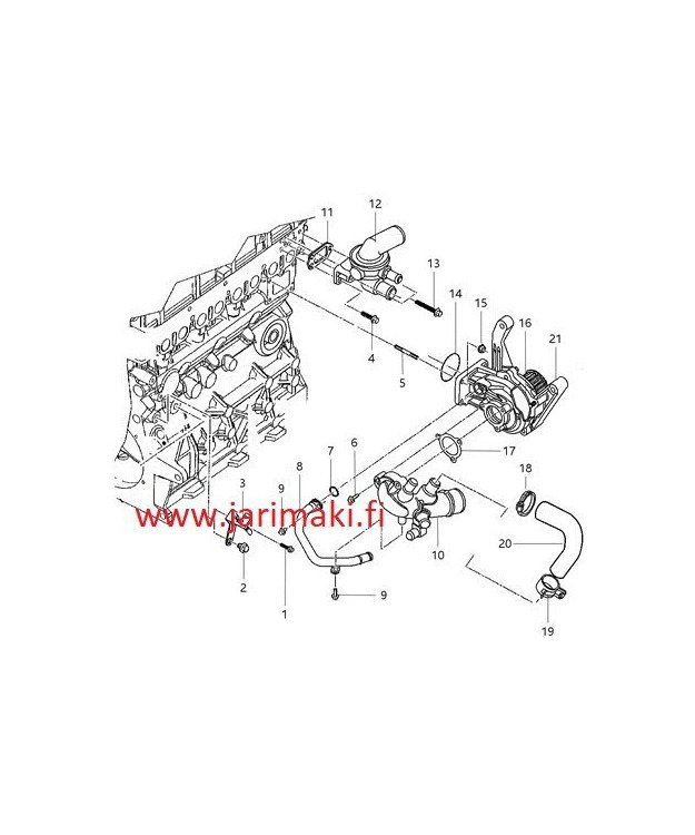Vesipumpuntiiviste Jeep Cherokee 2.8 CRD 2005-2006