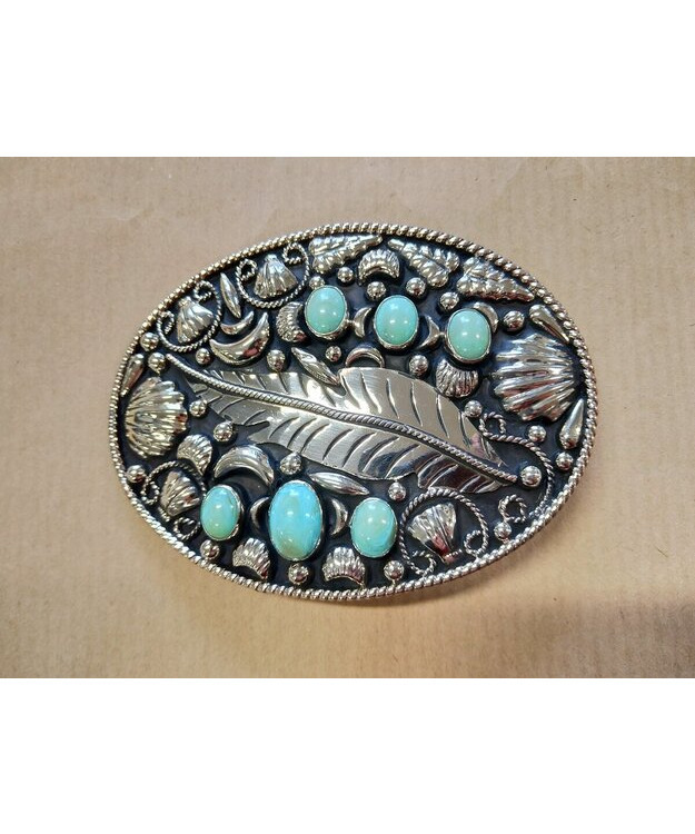 Vyönsolki sulkakuvioitu turkooseilla kivIllä