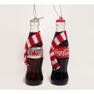 Joulukuusen koriste - CocaCola pullo