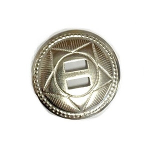 Concho - pyöreä 37 mm hopea